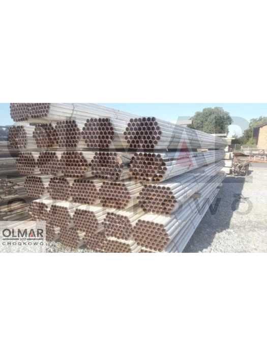 Słupki ogrodzeniowe fi 51, ścianka 2,3-2,6mm, 225cm.