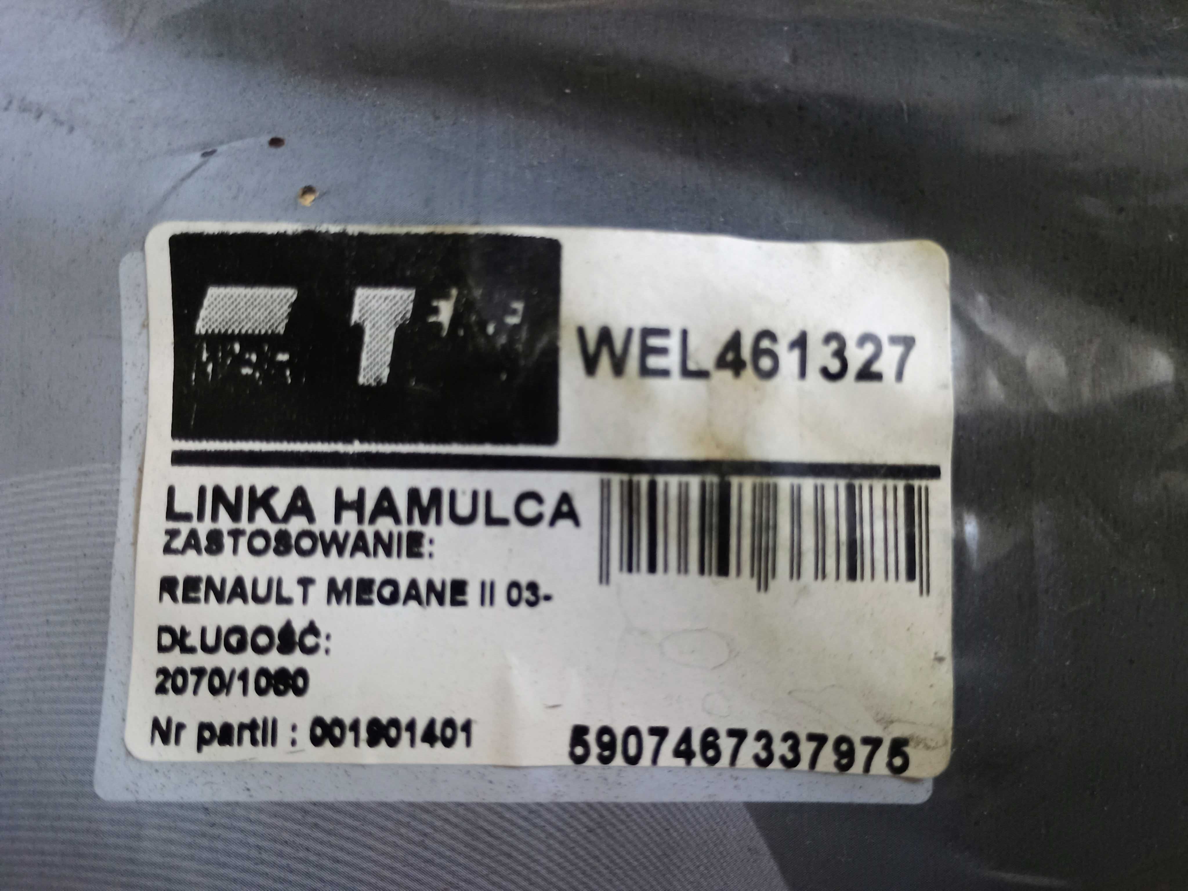 Linka hamulca ręcznego Renault Megane II