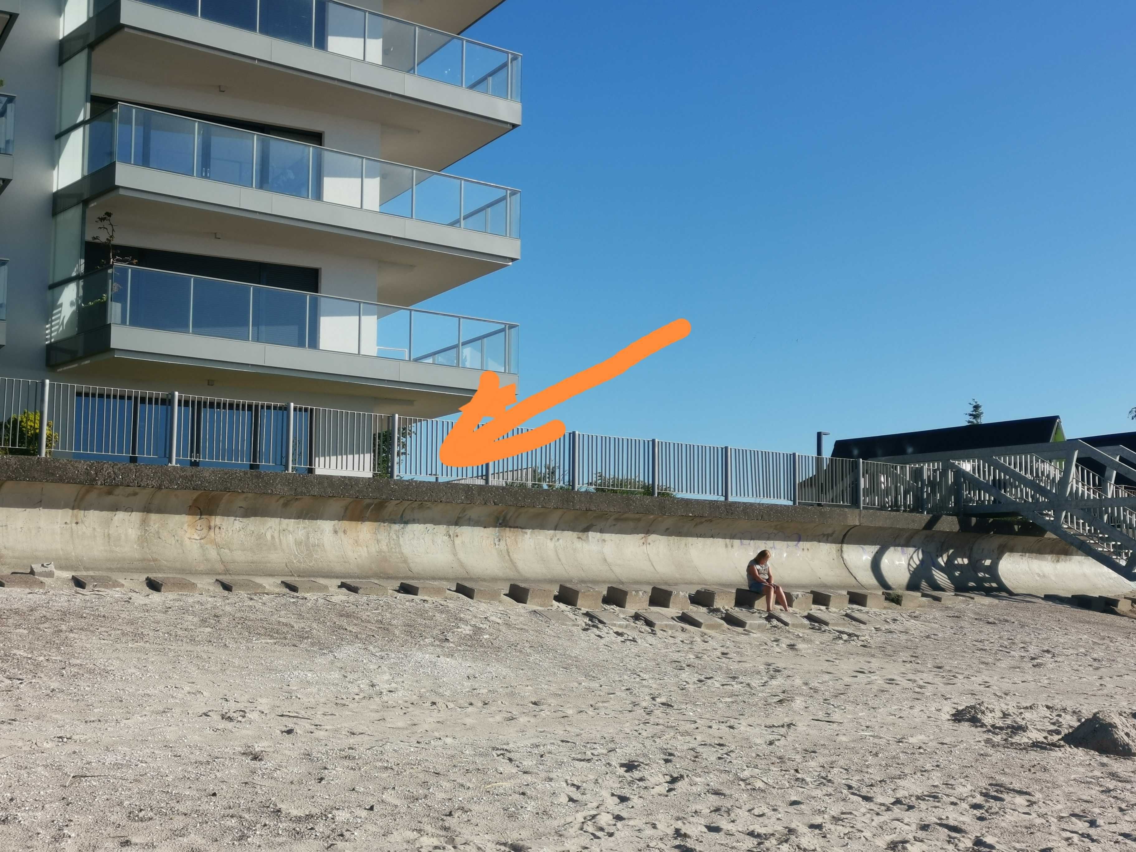 Apartament Dziwnów front widok  morze plaża gardenia noclegi wakacje