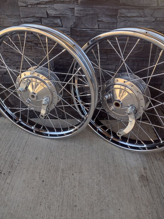 WSK koła felgi obręcze lagi zawieszenie piasta bęben szprychy Chrom