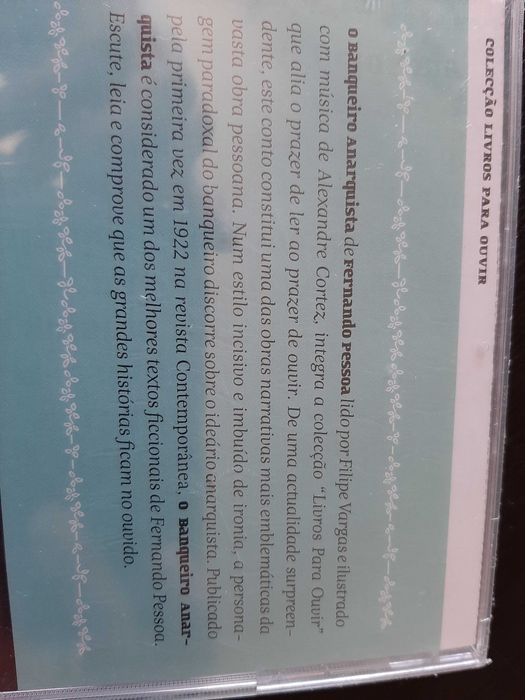 Fernando Pessoa - O Banqueiro Anarquista - Livro + CD - Filipe Vargas