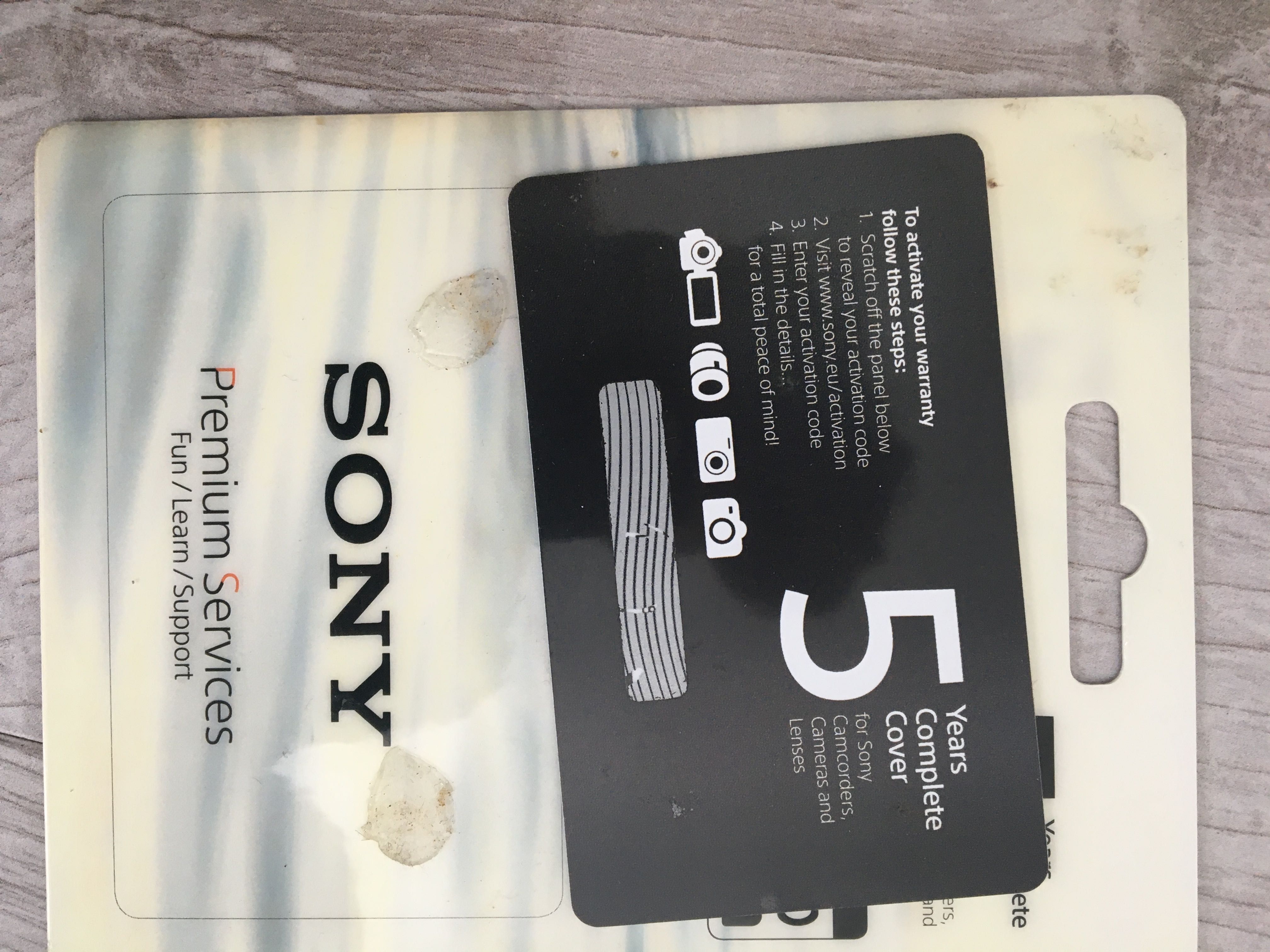 Sony gwarancja na 5 lat