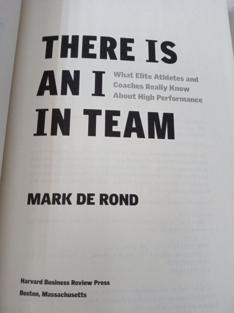 There Is an I in Team - Mark de Rond