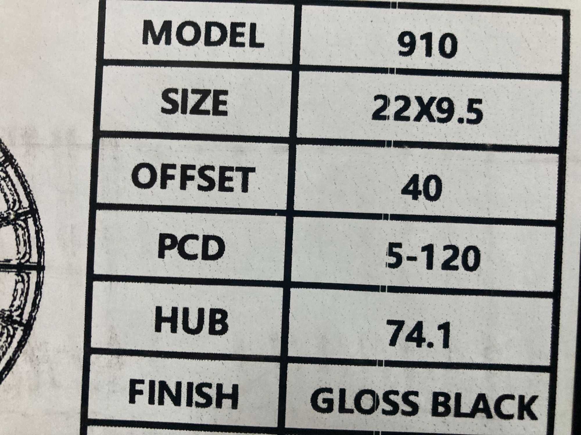 Диски одноширокие Audi/BMW Gloss Black R22 5-112/5-120