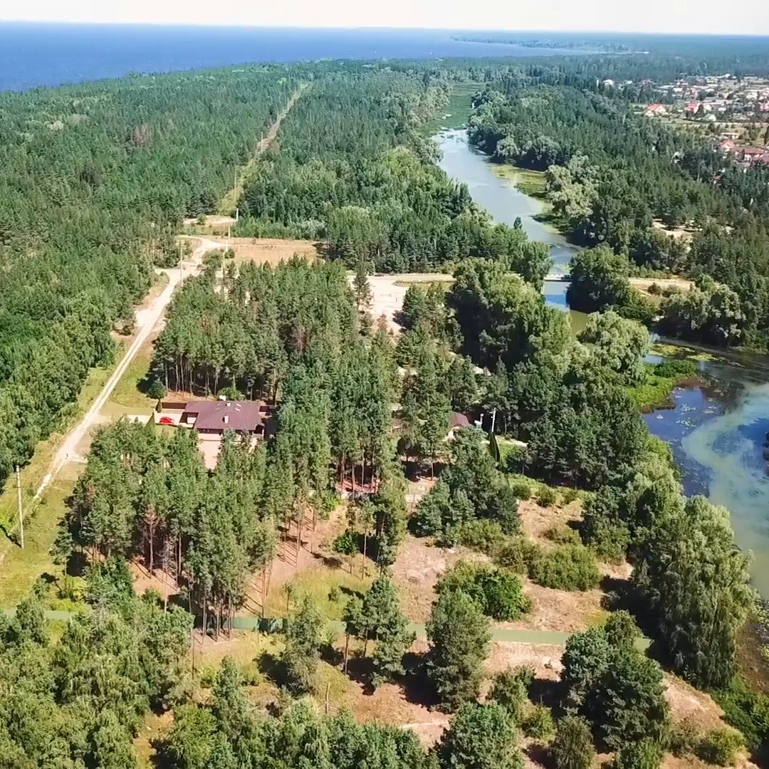 Участок 78 соток, обводной канал, Киевское море, сосновый лес