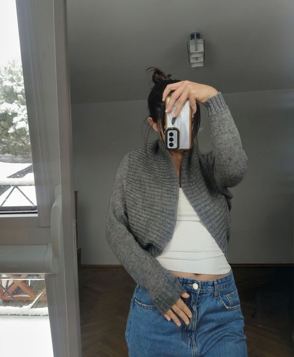 Sweter moherowy moher swetaer wełniany sweter H&M