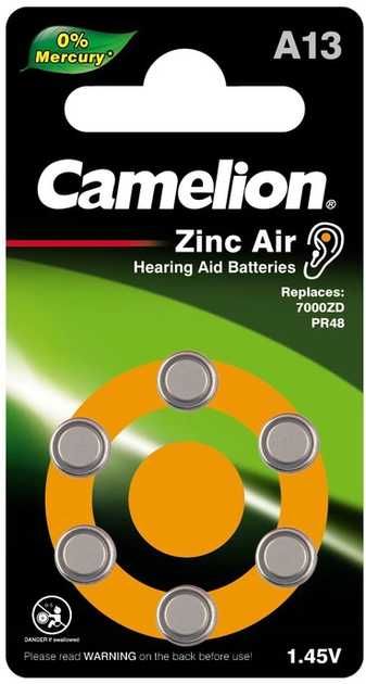 Батарейки Camelion Zinc-Air 1х6 шт. (A13-BP6)