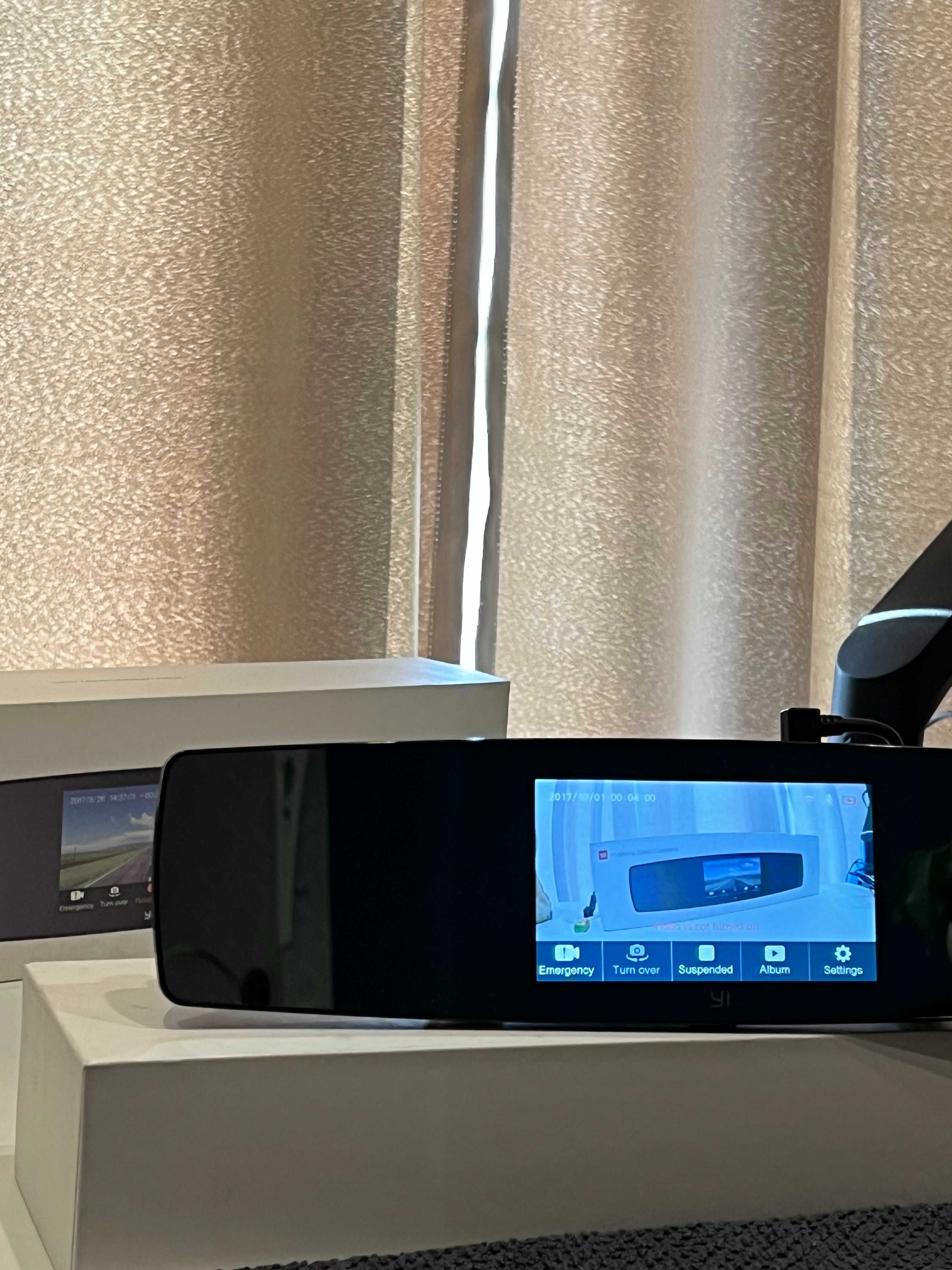 Регистратор зеркало Ксиоми Xiomi YI Mirror Dash Camera Сенсорное управ