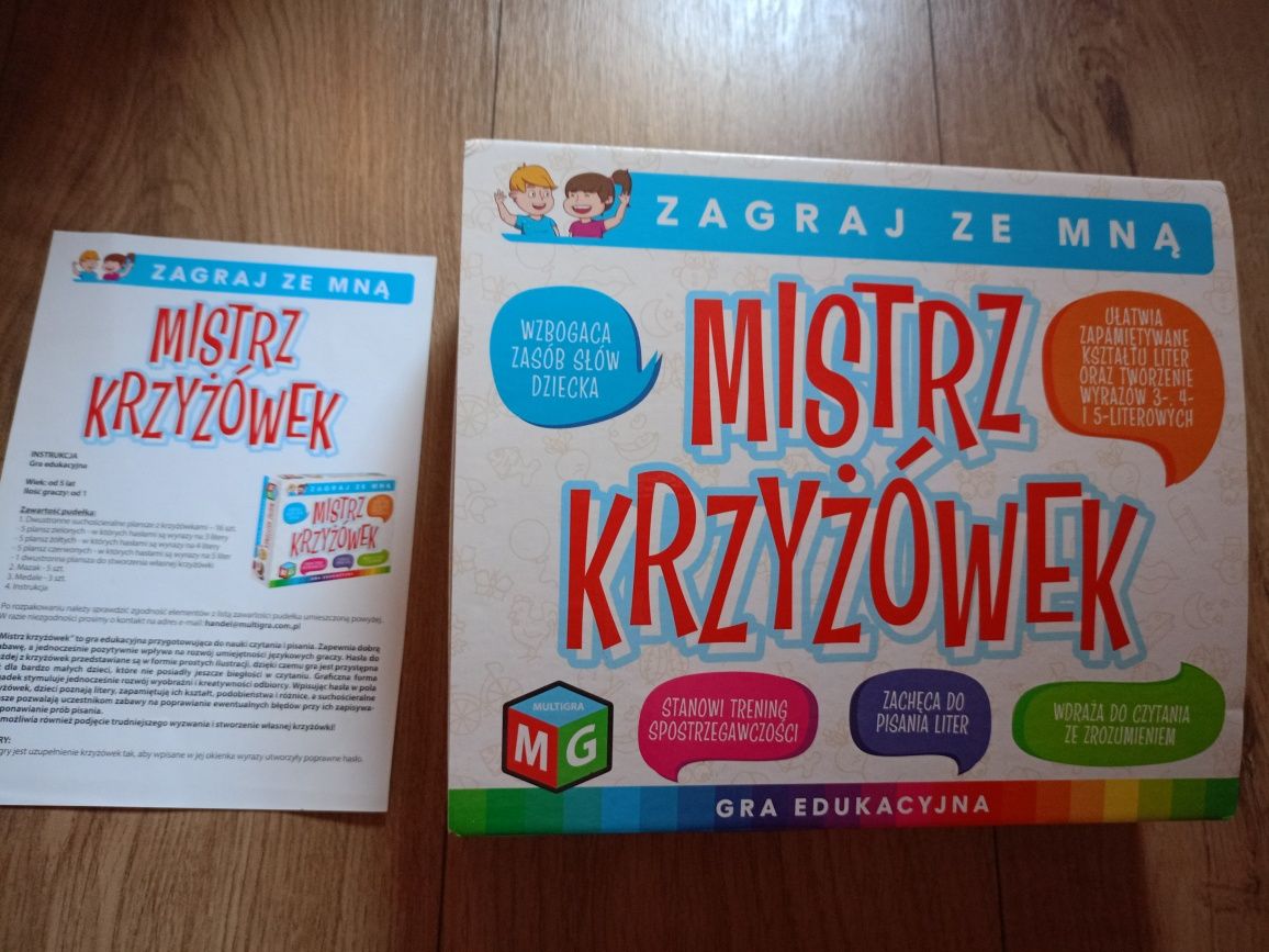 Gra edukacyjna Mistrz Krzyżówek