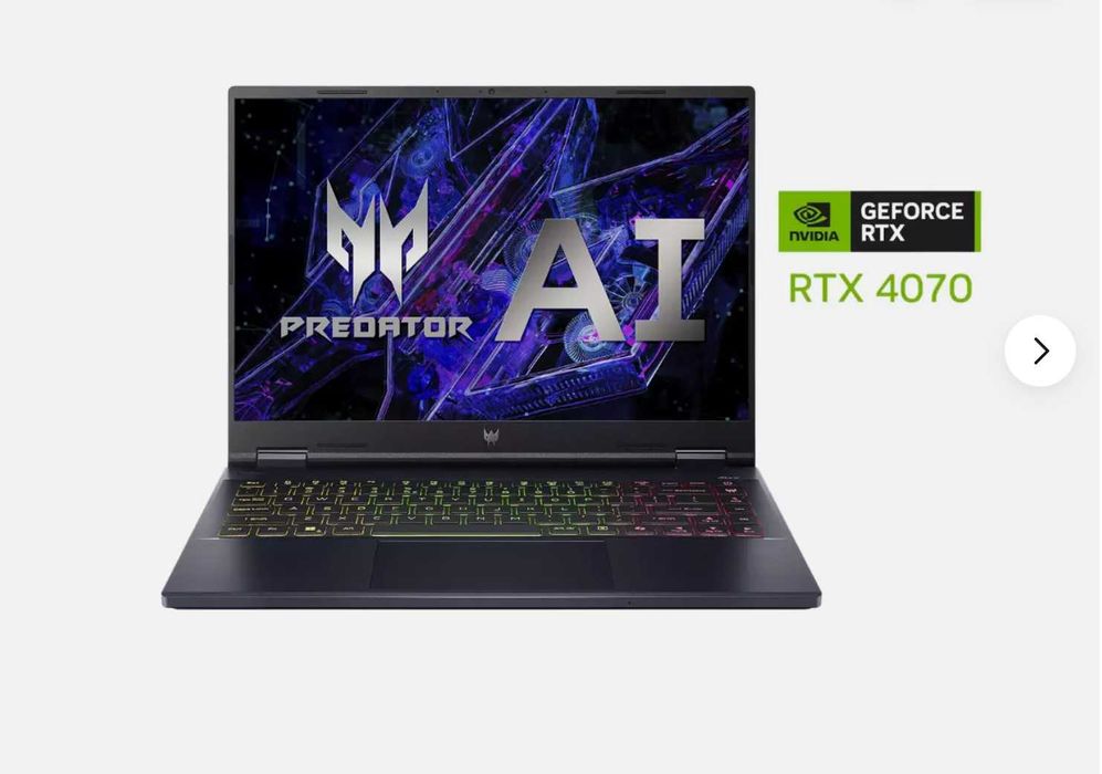 Acer Predator Helios 14-14.5 16GB 1TB SSD RTX4070 Intel Core Ultra 7