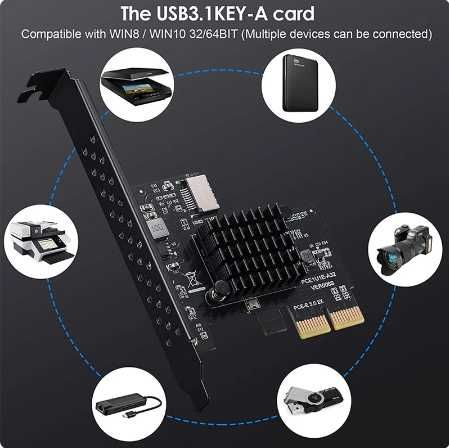 PCI-E 2x Expansion Card to USB 3.164284540951425124