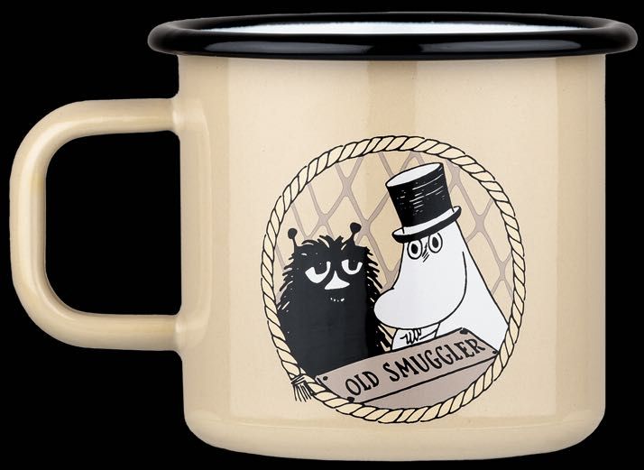 Kubek emaliowany Muminki Tata Muminka Bobek 370ml OUTLET OKAZJA !