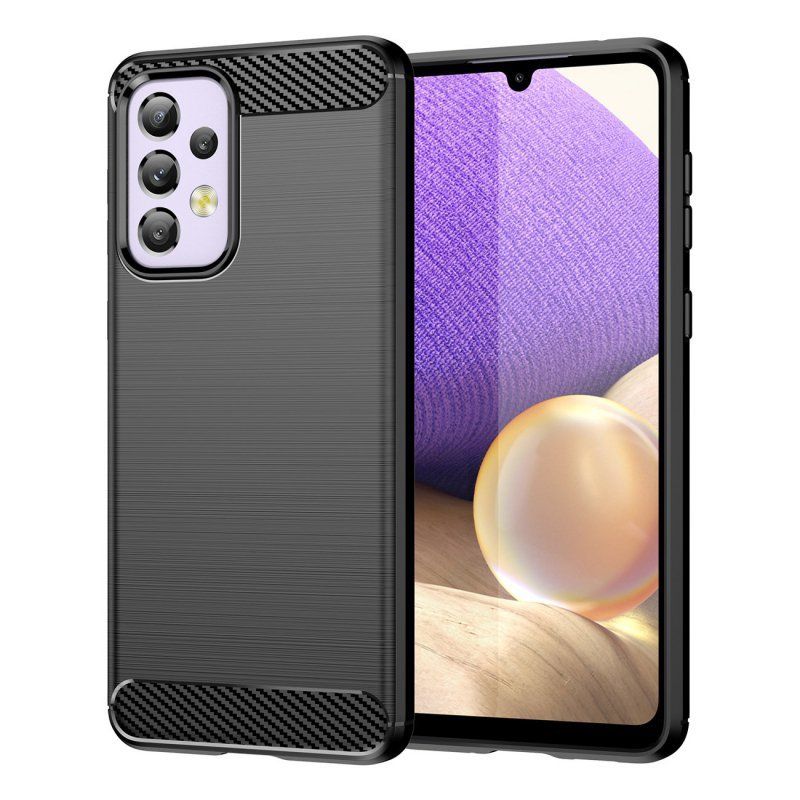 Carbon Case Elastyczne Etui Pokrowiec Samsung Galaxy A33 5G Czarny