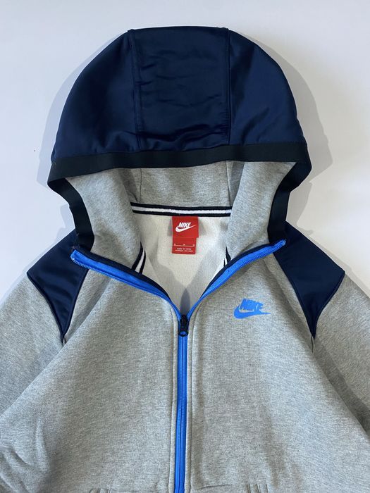 Сіра зип худи nike кофта найк олімпійка теч фліс оригінал size m
