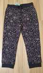 Pepco spodnie dresowe dres granatowe kwiaty 98cm Nowe