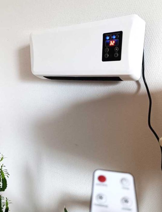 обігрівач підвісний з пультом та сушаркою тепловентилятор дуйка 1500W