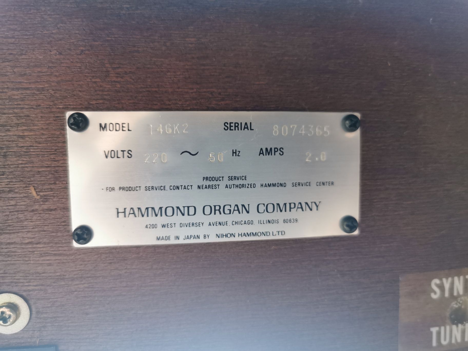 Organy Hammond 146K2