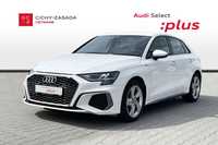 Audi A3 S-Line Kamera Gwarancja Fabryczna F-VAT 23%