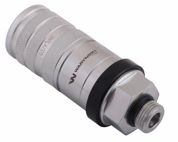 Szybkozłącze hydrauliczne zrywalne 68 l/min gniazdo G3/4"UNF gwint zew