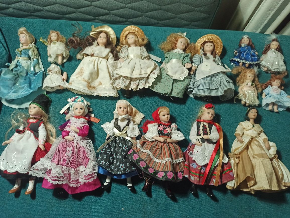 Lalka porcelanowa zestaw PRL vintage retro