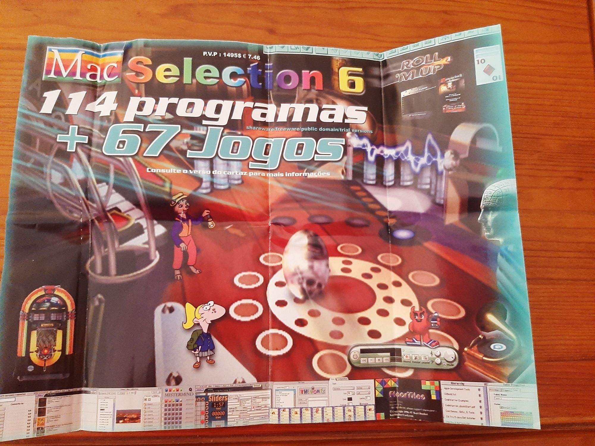 CD com 67 jogos para PC + 114 programas