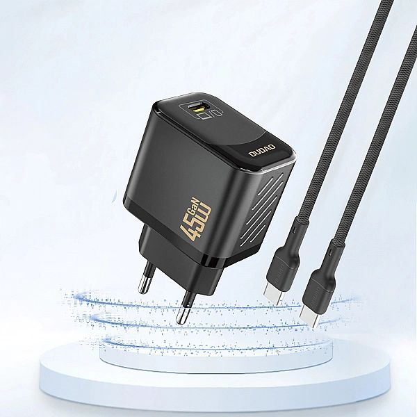 Ładowarka sieciowa Dudao A28/45W GaN USB-C - czarna