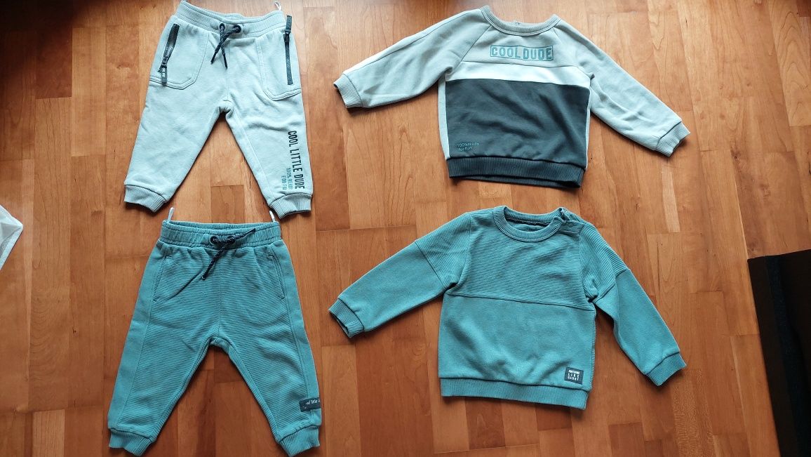 2 Sweatshirt+2 Calças - tamanho 86cm - 18-24m