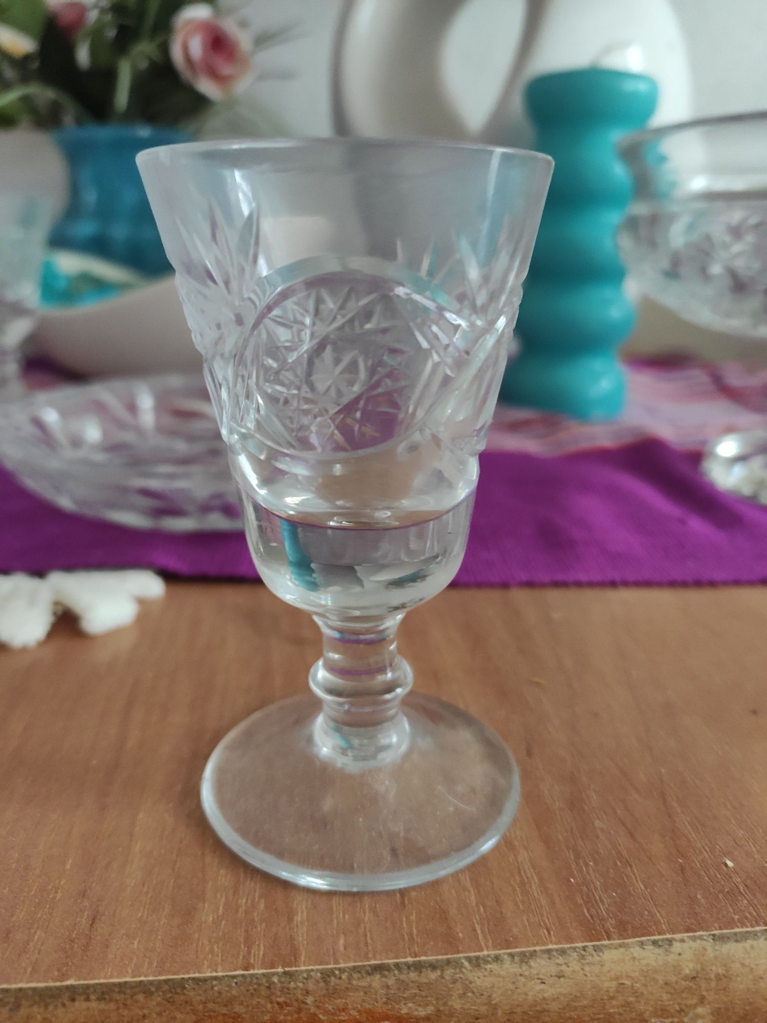 Kryształowa karafka plus kieliszki