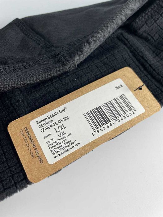 Шапка Helikon Range Beanie Cap Fleece, Black, арт: 41992