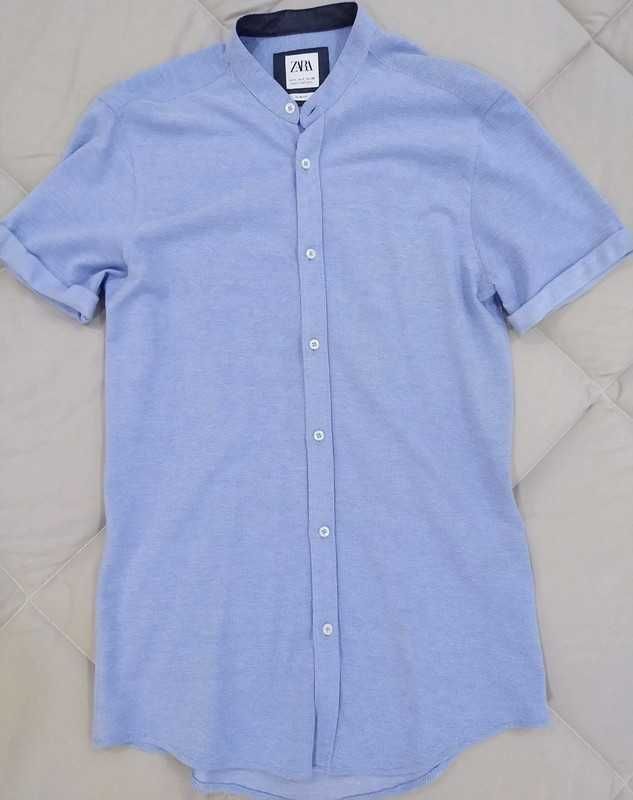 Camisa azul Zara