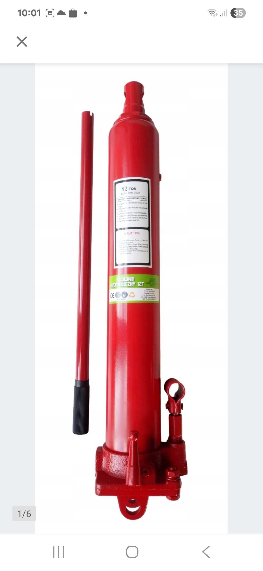 Siłownik hydrauliczny 12 ton