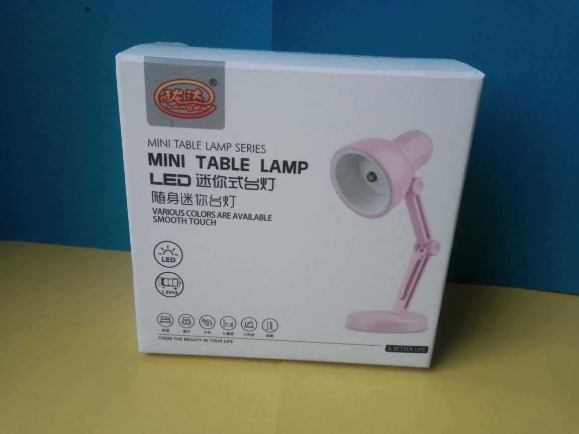 настольная лампа для чтения Mini table lamp led 10 см М-4446GR