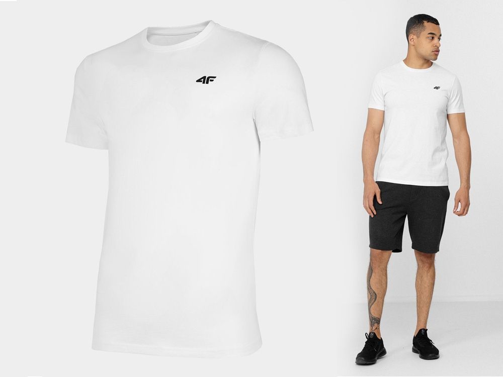 Koszulka Męska 4F Sportowa T-Shirt Bawełna Xxl