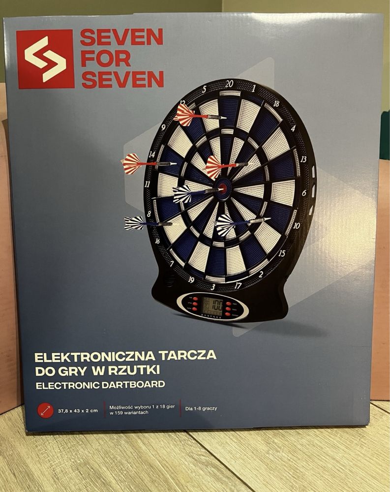 Nowa elekroniczna gra w rzutki Darts - cały zestaw