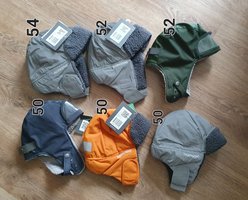 Дитяча шапка шлем вушанка Didriksons 50, 52, 54 розмір