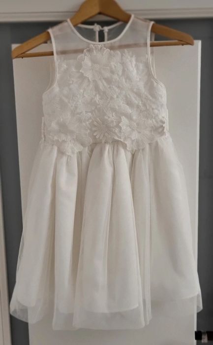 Sukienka biała elegancka wizytowa również po komunii 134