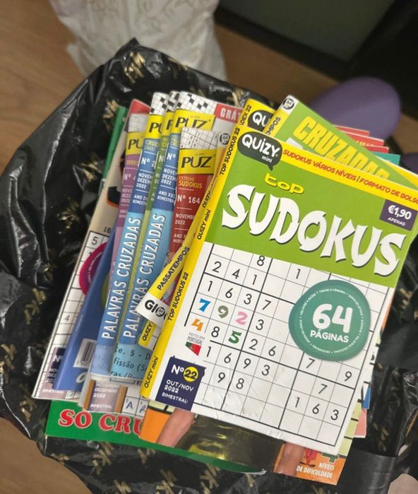 17 livros de passatempos