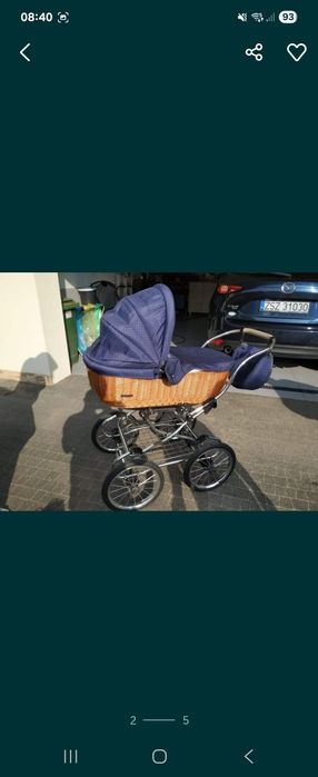 Wózek wiklinowy dla dziecka
