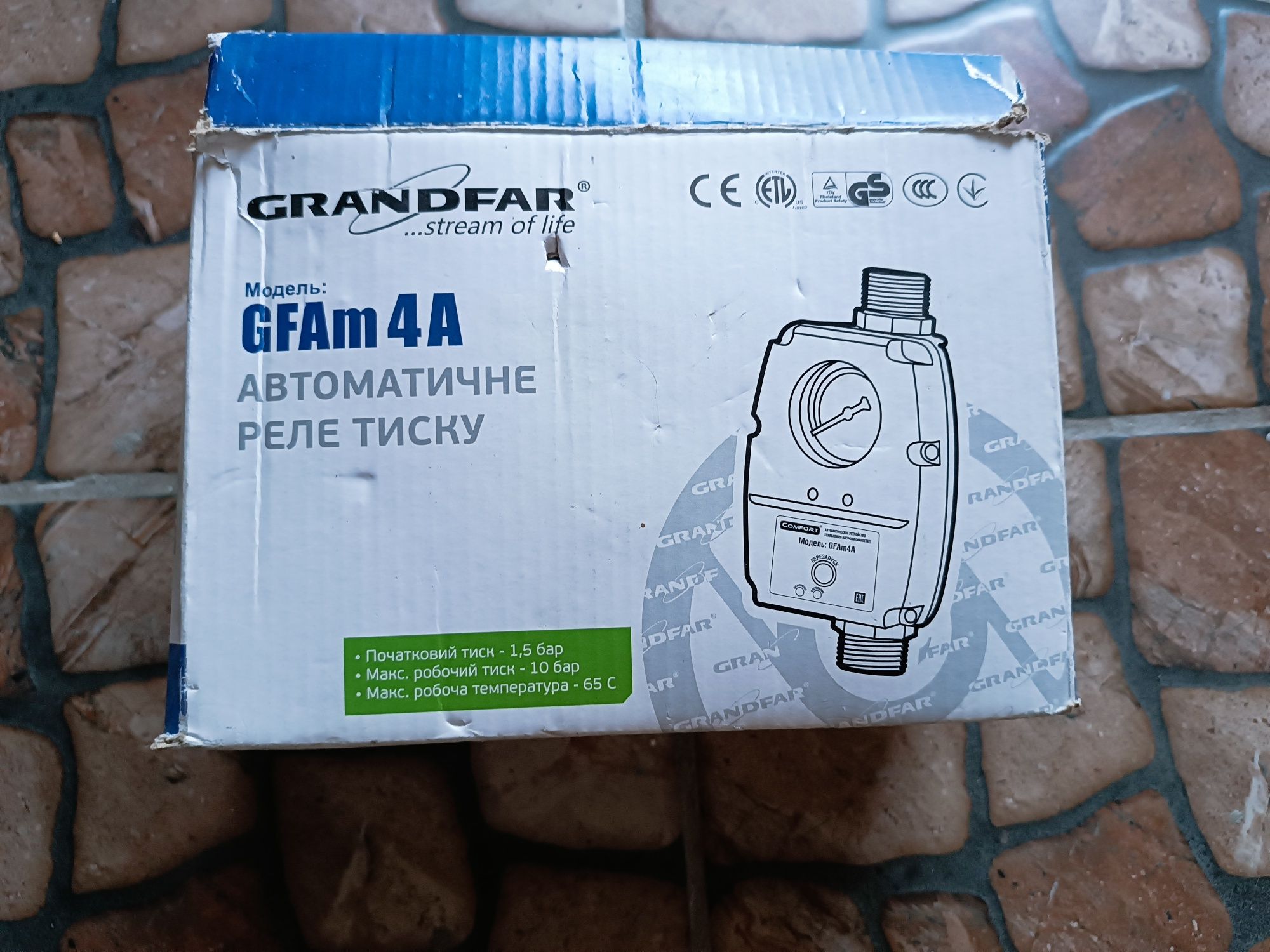 Електронне реле управління насосом (регульоване) Grandfar GFAm4A