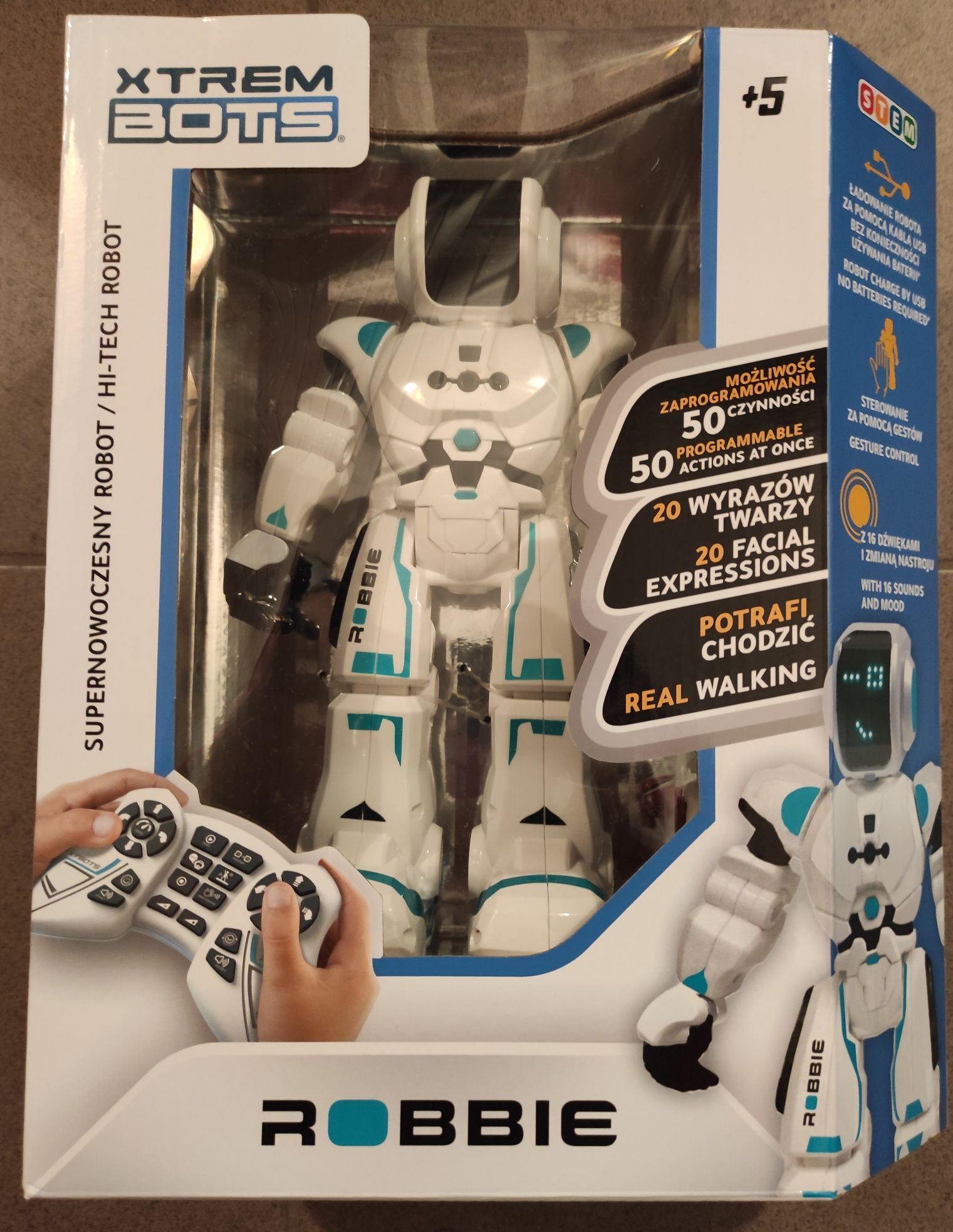 XTREM Bots Robbie Robot - zdalnie sterowany robot - NOWY przesyłka OLX