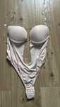 Body do sukienki odkryte plecy bezowe 40 L