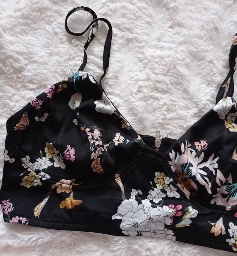 Biustonosz/Top Missguided flowers, r. M (38)