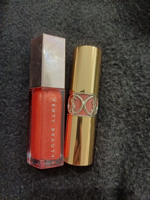 Zestaw do ust błyszczyk fenty i pomadka ysl
