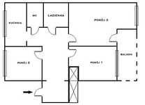 ul. Bulwar Ikara 28, 3 pokoje 58.30 m2, Balkon