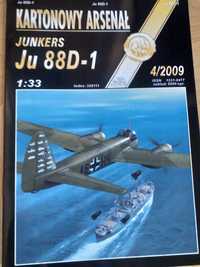 Junkers Ju 88 D model kartonowy "Haliński"