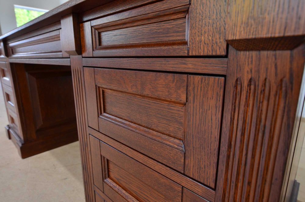 Biurko Amsterdam z blatem prostokątnym