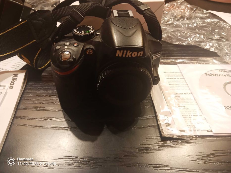 Nikon D3200 + 18-55 DX Lustrzanka cyfrowa