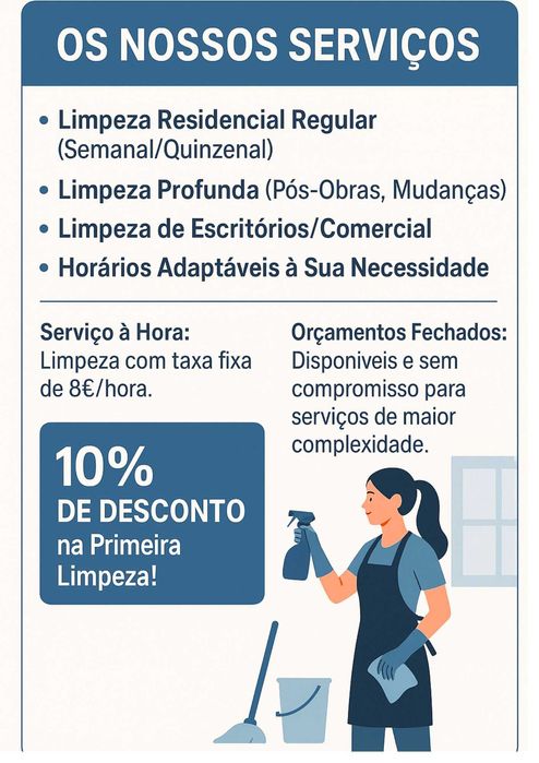 Limpeza Casa. Nós Fazemos. Agende Já!