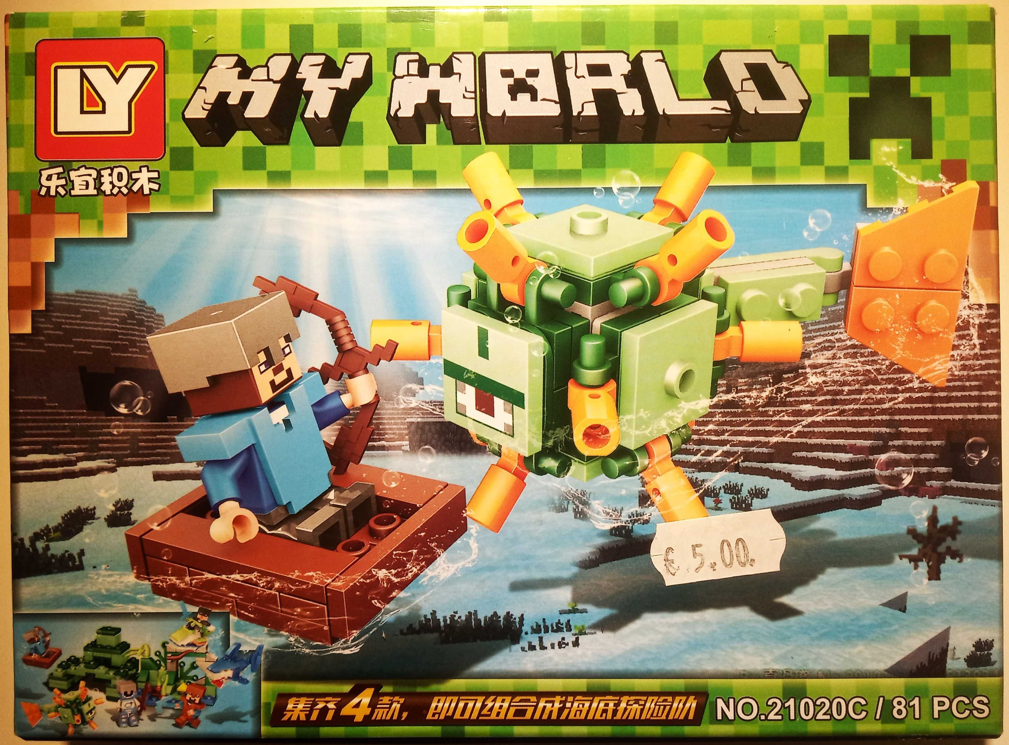 Klocki konstrukcyjne Figurka do składania My World Minecraft 81 szt/el