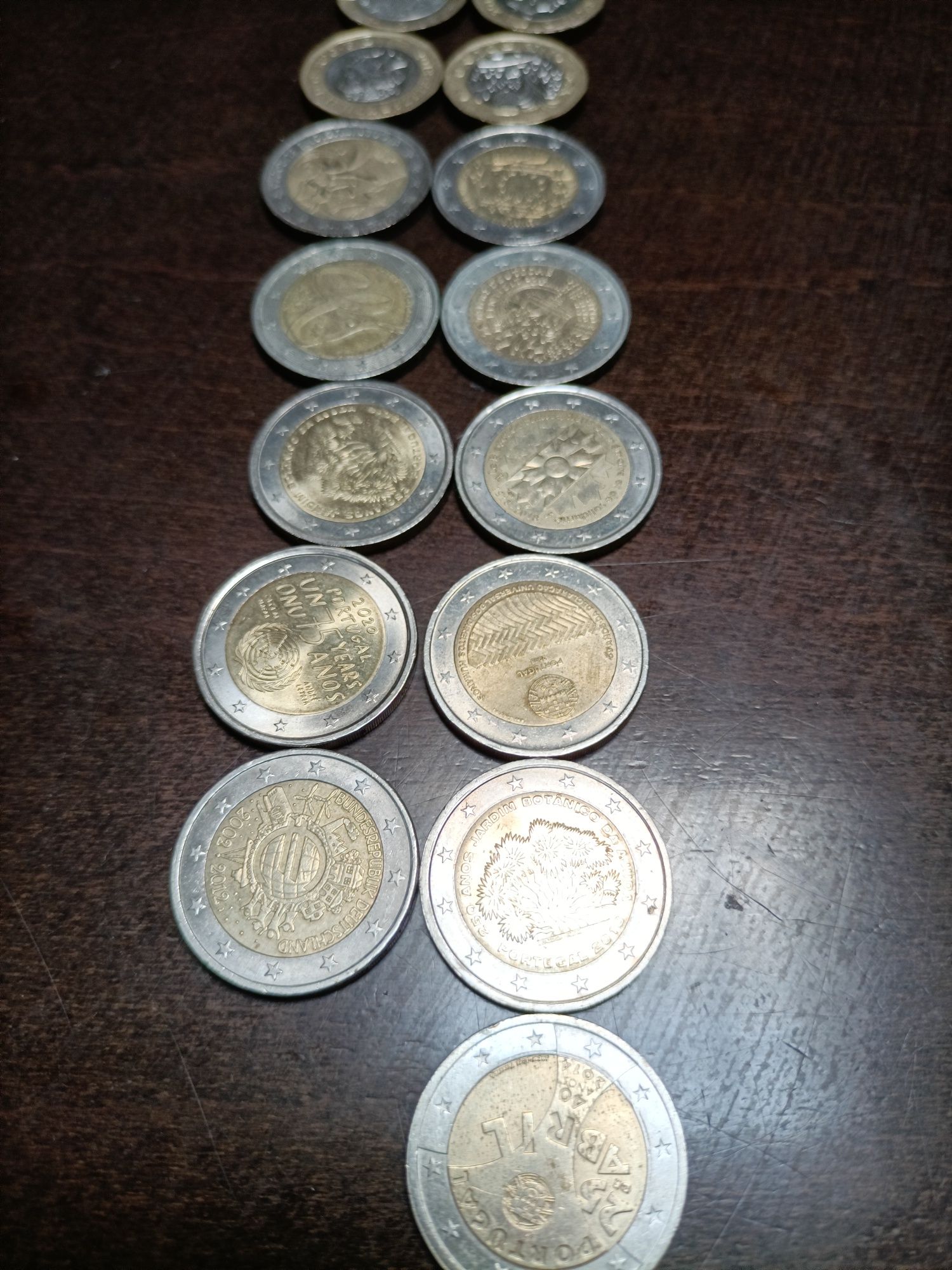 Moedas raras de dois euros